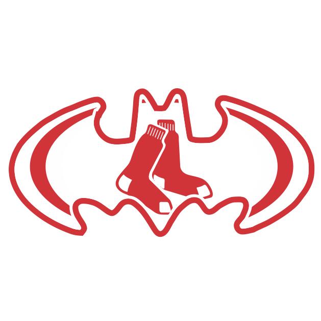 Boston Red Sox Batman Logo DIY iron on transfer (heat transfer)